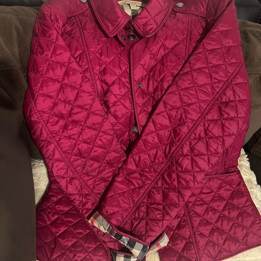 Burberry Brit Red Quilted Jacket - Picture 11 of 16